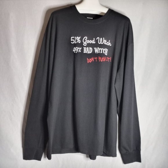 Women's Sweatshirt 50 Inch Bust Long Sleeve Oversize Halloween Costume Witchy - Picture 3 of 5